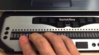 VarioUltra Braille Display amp Notetaker [upl. by Adnahsat]