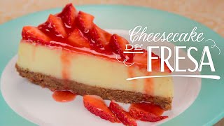 Cheesecake de Fresa Sin Horno [upl. by Alyakcim]