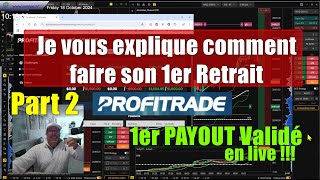 comment faire son premier retrait sur PROFITRADE  Partie 2 [upl. by Jacquenette214]