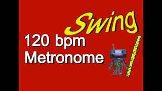 120 bpm SWING metronome [upl. by Persons]