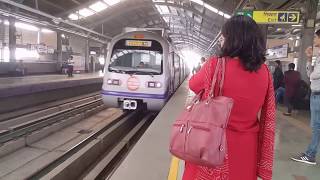 Delhi Metro Train  Complete Ride [upl. by Urian674]