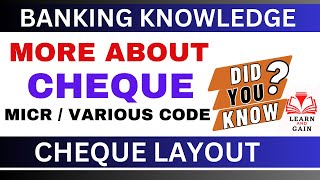 Know more about chequeMICR codetransaction codeother code [upl. by Lainahtan]