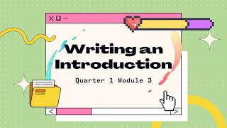 Writing an Introduction  Research 2  Grade 10 STE  Learning Material [upl. by Pamella]