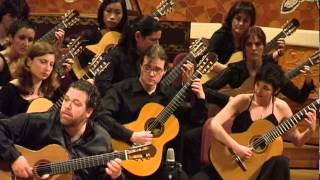 Orquestra De Guitarres De Barcelona  Gaspar Sanz  Danzas Cervantinas Canarios [upl. by Haisi680]