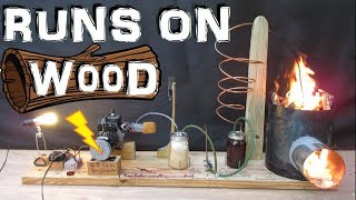 How to Make a Generator that Runs on Wood wood gas gasifier Experiment [upl. by Ilaw]