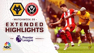 Wolves v Sheffield United  PREMIER LEAGUE HIGHLIGHTS  2252024  NBC Sports [upl. by Hurlbut]