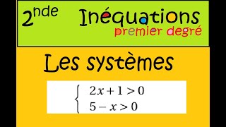 Seconde les intervalles et les systèmes dinéquations 2 exemples simples [upl. by Attiuqahs]