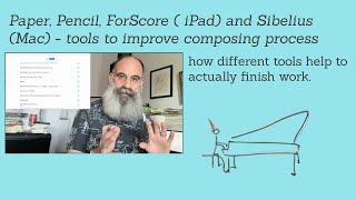 Paper Pencil ForScore  iPad and Sibelius Mac  tools to improve composing process [upl. by Arocal]