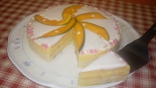 Recette de bavarois manguerhubarbe  Comment faire un bavarois [upl. by Ormond]