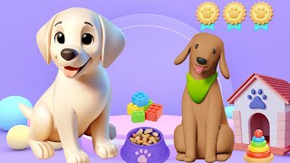 Dog Song For Kids  MelodyMoppets [upl. by Strohl]