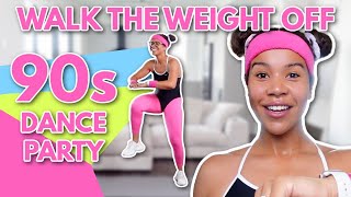 Indoor Fat Burning Walking Workout 90s Theme Dance Party  Enjoy Weightloss  growwithjo [upl. by Ryon]