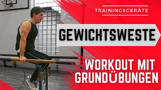 Gewichtsweste  Ganzkörper Workout  Reck Barren Ringe  Weighted Calisthenics [upl. by Yelyac755]