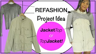 Refashioning Clothes  DIY Blazer Upcycle For Advanced Sewers Who Want A Challenge [upl. by Luelle]