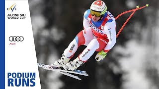 Beat Feuz  Mens Downhill  Kvitfjell  2nd place  FIS Alpine [upl. by Yarb]