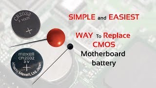 How to Replace CMOS motherboard battery  CMOS battery replacement cmosbattery pcbattery cmos [upl. by Lidia694]