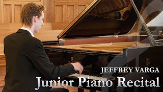 BM Piano Performance Junior Recital May 18 2024  Jeffrey Varga [upl. by Liek649]