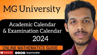 Academic Calendar and Examination calendar MG University 20242025 [upl. by Neesay93]