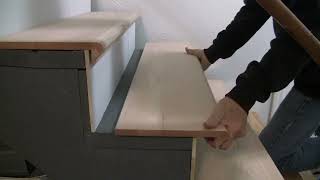 How to Install Oak Stair Treads on existing stairs [upl. by Vershen748]