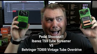 Pedal Shootout Ibanez TS9 Tube Screamer VS Behringer Vintage Tube Overdrive TO800 [upl. by Alien]