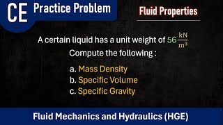 CE HGE Practice Problem 2 Hydraulics and Geotechnical Engineering [upl. by Shaver255]