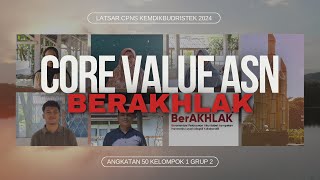 Penerapan Core Value ASN BerAKHLAK  Latsar CPNS Kemdikbudristek Tahun 2024 [upl. by Alyad135]