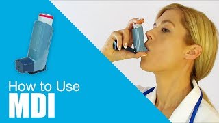 How to use Metered Dose Inhaler MDI [upl. by Rosalia]