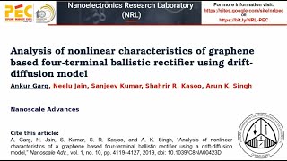 Graphene based fourterminal ballistic rectifier using driftdiffusion model [upl. by Tootsie]