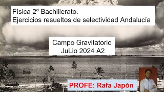 Campo Gravitatorio Julio 2024 A2 Selectividad Andalucía 2º Bachillerato Física [upl. by Caravette]