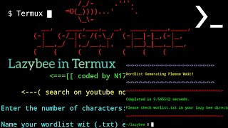 How to create wordlist using Termux Easiest way to create a wordlist file [upl. by Llerrit488]