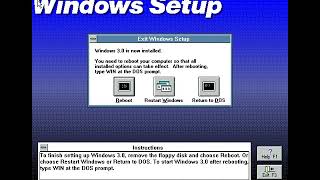 Installing Windows 30a in FreeDOS [upl. by Brewer]