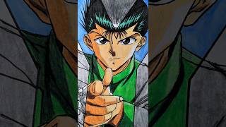 Yusuke Urameshi de Yuyu Hakusho draw drawing anime [upl. by Jardena]