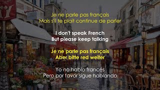 Namika  Je ne parle pas Français French English German amp Spanish Lyrics [upl. by Armelda847]