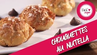 Recette Chouquettes fourrées à la crème patissière Nutella [upl. by Enelyad620]