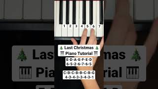 LAST CHRISTMAS 🎶🎄 Piano Tutorial 🎹 [upl. by Trebleht]