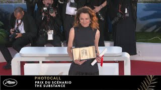 PRIX DU SCÉNARIO – Photocall – PALMARES – Français – Cannes 2024 [upl. by Ardnahcal]