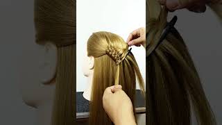 Beautiful Ponytail Tutorial hairstyle foryou youtubeshorts shortvideo shortsfeed shorts fyp [upl. by Francyne]