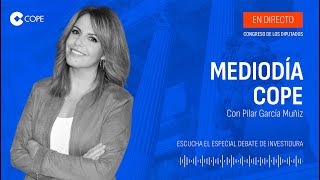 Mediodía COPE Especial debate de investidura de Feijóo desde el Congreso [upl. by Alcot626]