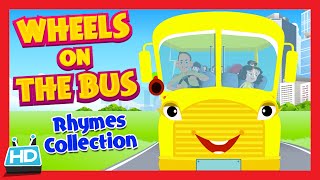 quotWheels On The Bus Go Round and Roundquot Nursery Rhymes Collection  HALLOWEEN Night songs [upl. by Raval309]