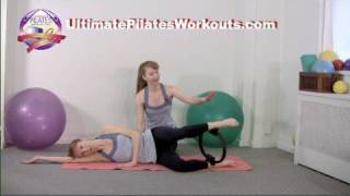 Pilates Workout Exercise Side Lying AdductionAbduction with Ring [upl. by Coney885]