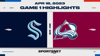 NHL Game 1 Highlights  Kraken vs Avalanche  April 18 2023 [upl. by Lamphere]