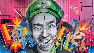 PINTANDO A FERNANFLOO X TNT GRAFFITI EL SALVADOR [upl. by Anneh]