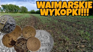 WAIMARSKIE WYKOPKI  MONETY  ZŁOTO WAIMARU 14 STÜBER I GUZIK WOJSKOWY HOLENDERSKI [upl. by Sharleen]