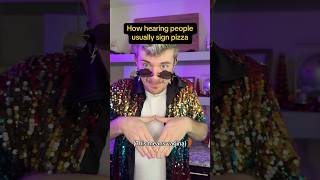 The most embarrassing mistake for pizza ASL SignLanguage AmericanSignLanguage LearnASL CODA [upl. by Kcirderfla]