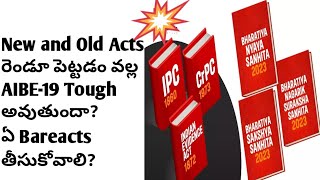 New Acts syllabus లో add చేయడం వల్ల AIBE tough అవ్తుందాBare Acts ఏం కొనాలిaibe19aibe [upl. by Aiksas]