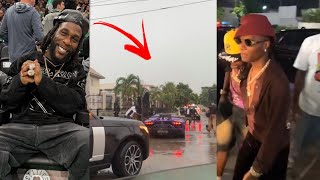 Burna boy and Wizkid Cruise in Lagos as Burna boy Cant Drive his Lamborghini in Lagos Street [upl. by Alyakem]