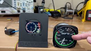 Airspeed Indicator with True Airspeed [upl. by Oniratac]