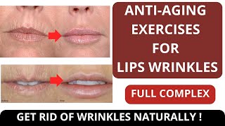 FACE YOGA FOR WRINKLES  ANTIAGING FACE EXERICSES FOR LIPS LINES  GET RID OF LINES ON LIPS [upl. by Dnalerb466]