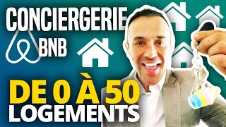 De 0 à 50 logements en location courte durée avec sa Conciergerie Airbnb [upl. by Frazer724]