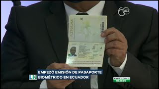 Ecuador emite su primer pasaporte biométrico [upl. by Younglove]