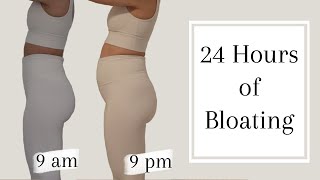 Full DAY OF BLOATING  Is YOUR Bloating Normal Bloating vs fat MMC bloating after workout [upl. by Annayehc512]